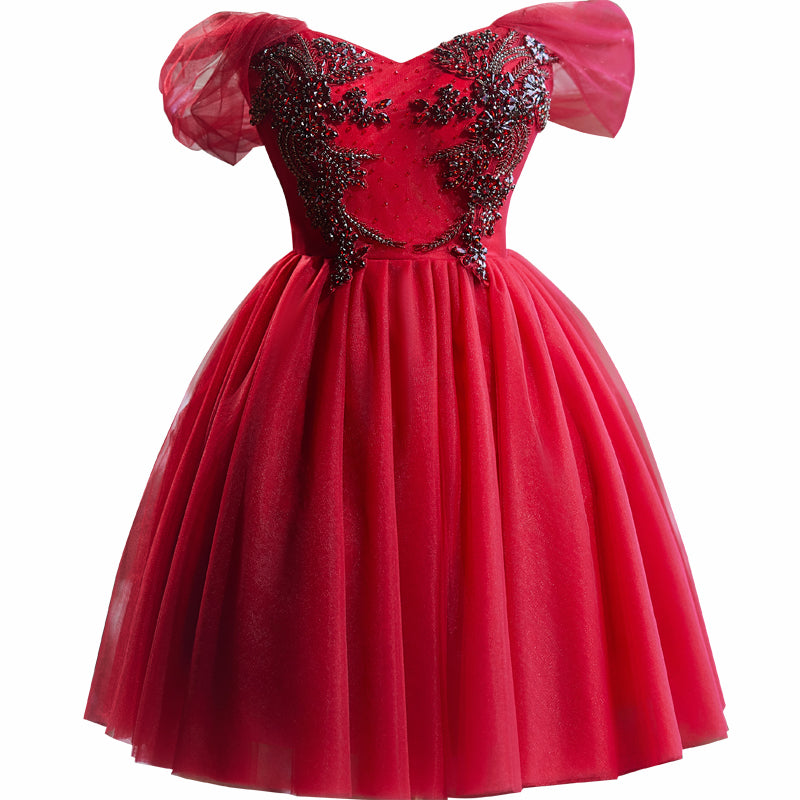 princess polly baby blue dress Berylove Women Burgundy Work Dress Notched Lapel Double Breasted Short  Formal Dress with Ruffles