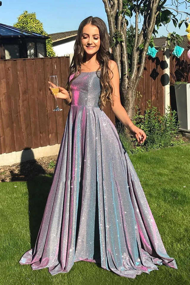 Sparkly Long Strapless Prom Dresses Cheap Evening Party Dress PO329