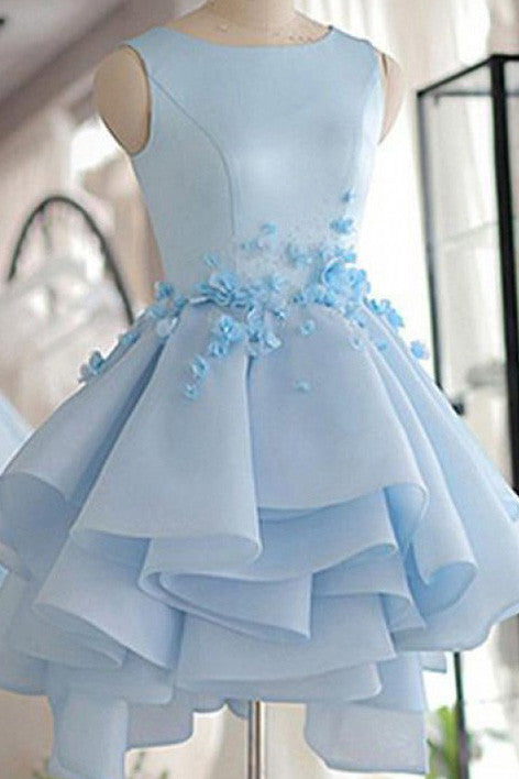 Buy Sky Blue Short Prom Dresses Puffy Ball Gown Homecoming Dress OM228 Buy Sky Blue Short Prom Dresses Puffy Ball Gown Homecoming Dress OM228