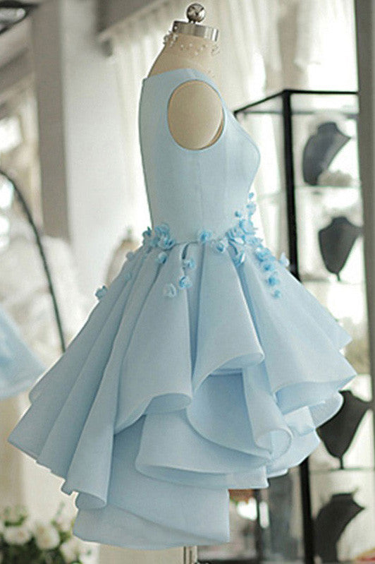 Buy Sky Blue Short Prom Dresses Puffy Ball Gown Homecoming Dress OM228 Buy Sky Blue Short Prom Dresses Puffy Ball Gown Homecoming Dress OM228