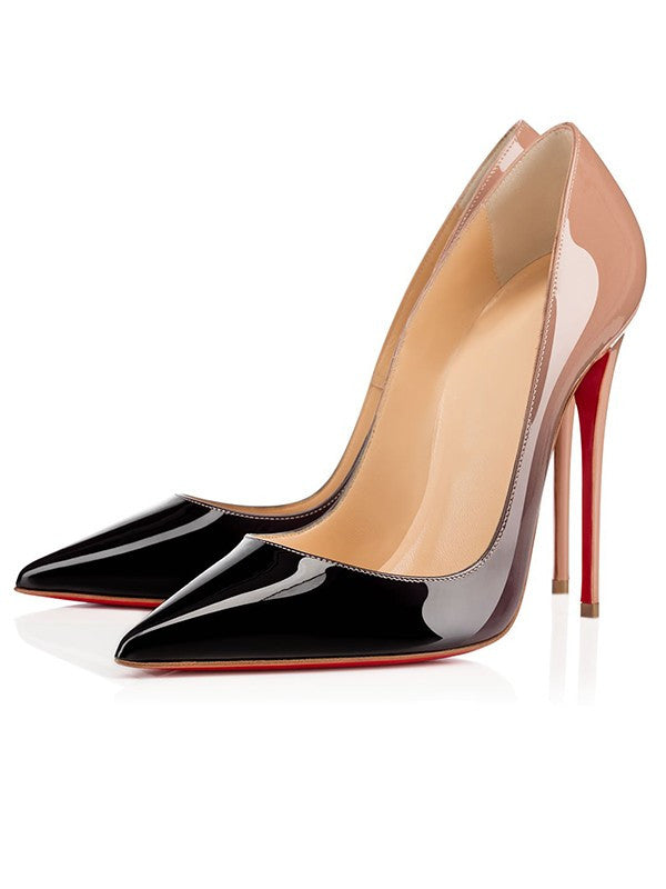 Patent leather stiletto heels on sale