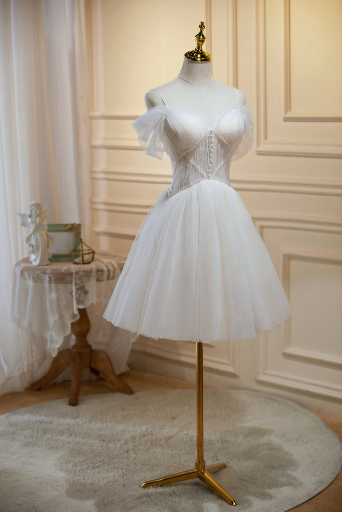 Cute A-line Tulle Short Homecoming Dress LJ0545