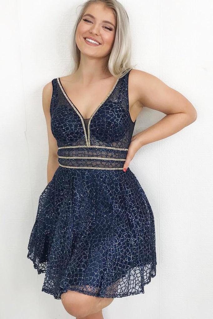 Fit and flare homecoming sale dress