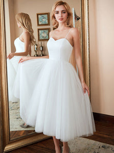 White Tulle Short Prom Dress White Bridesmaid Dress