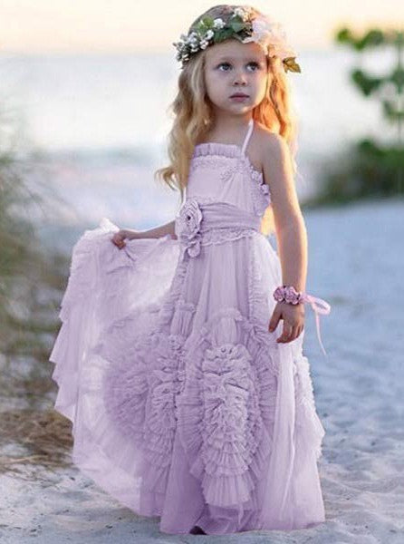 Ruffle flower girl outlet dress