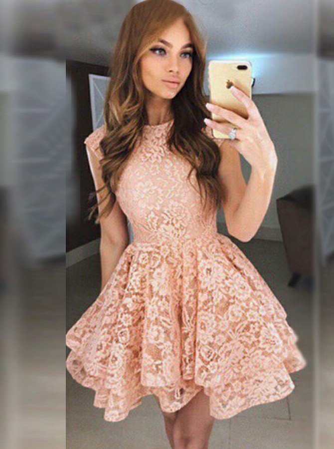 Short coral prom dresses online