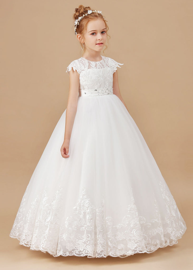 Princess, Lace Flower Girl Dress, Various Colours - Wedding, on sale Photoshoot, Princess, Bridesmaid, Communion