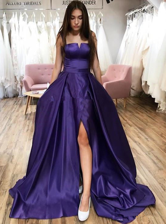 Strapless long 2025 prom dresses