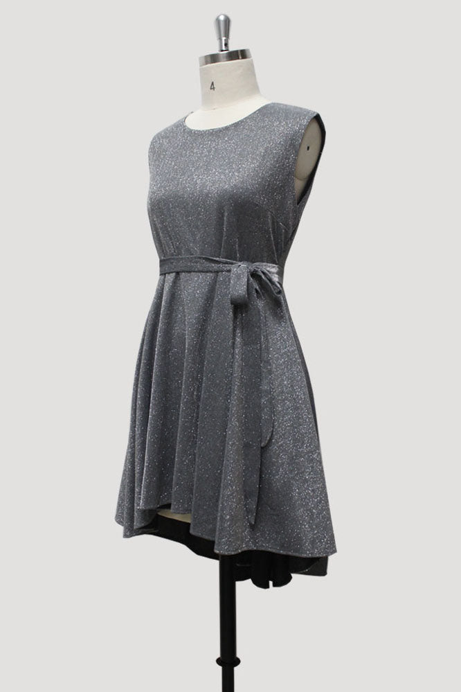 Sparkle Round Short Prom Dresses With Belt Homecoming Party Dress E90819