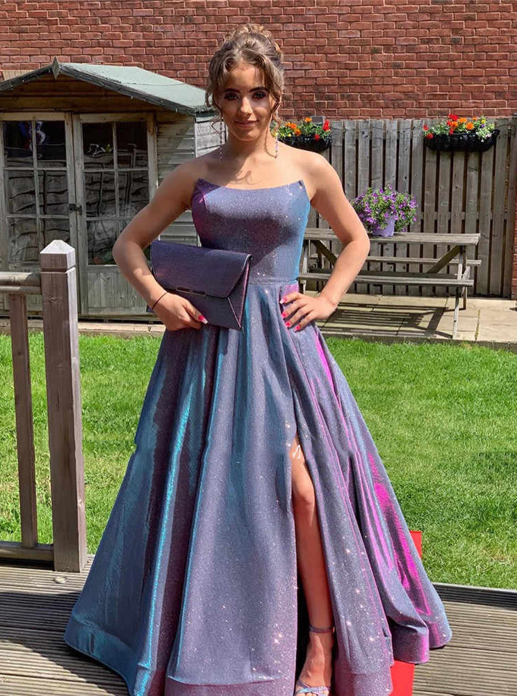 Sparkly Long Strapless Prom Dresses Cheap Evening Party Dress PO329 Sparkly Long Strapless Prom Dresses Cheap Evening Party Dress PO329