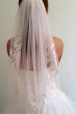 Modern One-tier Wedding Veil Simple Bridal Elbow Veils OV13