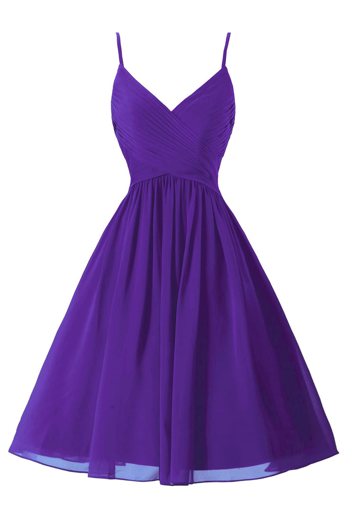 Simple Chiffon V-Neck Long Prom Dress Wtih Pockets