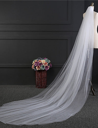 Simple Wedding Veil Two-tier Chapel Wedding Veils OV12