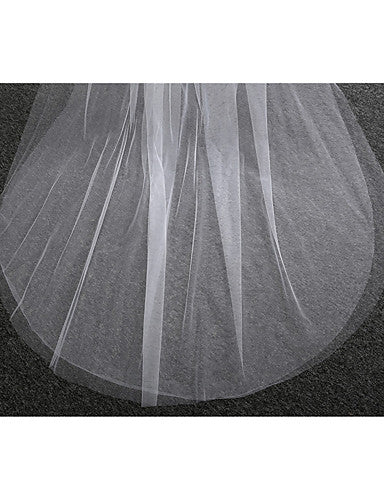 Simple Wedding Veil Two-tier Chapel Wedding Veils OV12