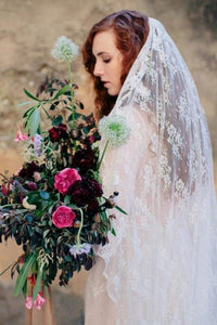Two-tier Wedding Veils Lace With Applique Bridal Veils OV16
