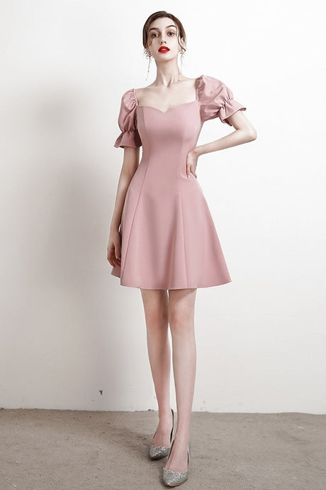 Soft Vintage Short Homecoming Dresses Simple Style Party Dresses OMB25