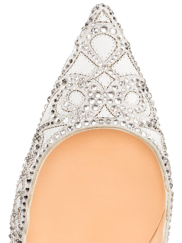 Suede Closed Toe With Hot Drilling High Heels OS132