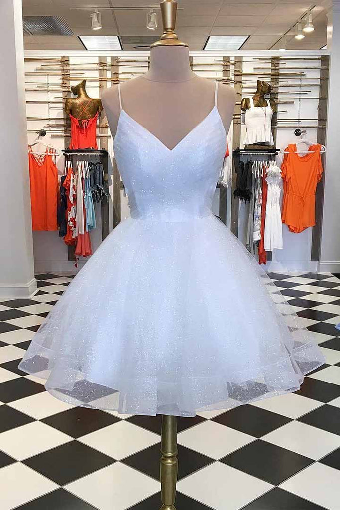 Short white sales homecoming dresses